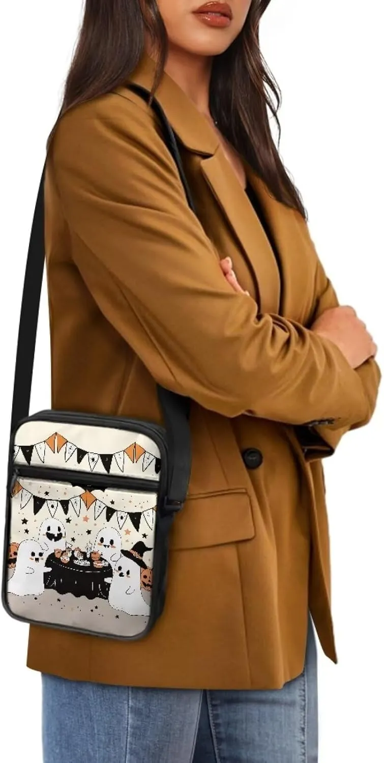 Trendy Crossbody Bag Sling Purse for Women Men Girls with Zipper Cute