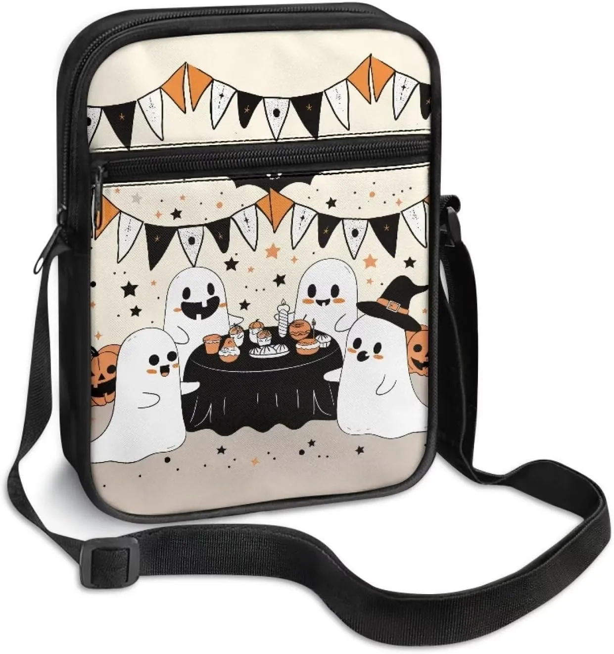 Trendy Crossbody Bag Sling Purse for Women Men Girls with Zipper Cute