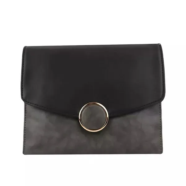 Trendy Women's Sling Bag with comfort (Black/Gray)