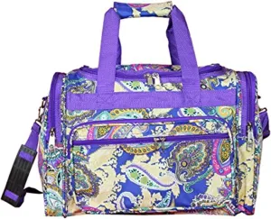 Tuscan Treats 16-Inch Carry-On Duffel Bag - Fashion Forward Prints, Top Zipper Opening, Two Front Zipper Pockets and 2 Side Pockets.16 X 9 X 11 Inches