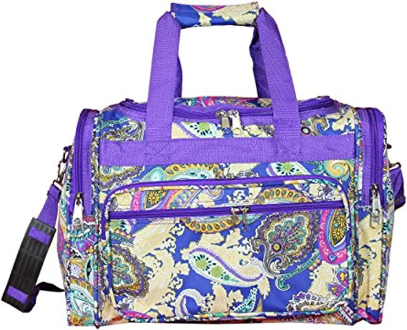 Tuscan Treats 16-Inch Carry-On Duffel Bag - Fashion Forward Prints, Top Zipper Opening, Two Front Zipper Pockets and 2 Side Pockets.16 X 9 X 11 Inches