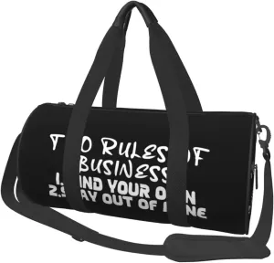 Two Rules Of Business, Mind Your Own Duffel Bag Gym Bag Travel Sports Tote Large Foldable Beach Swim Yoga3