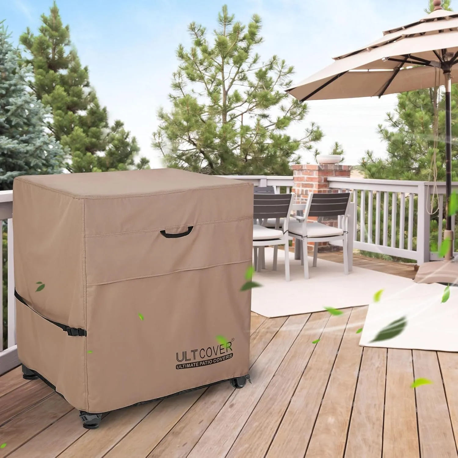 ULTCOVER Waterproof Prep Table Cover for 30 Inch Keter Unity Small Portable Table, Outdoor Storage Cabinet Prep Station Cover 30L x 23W x 34H inch