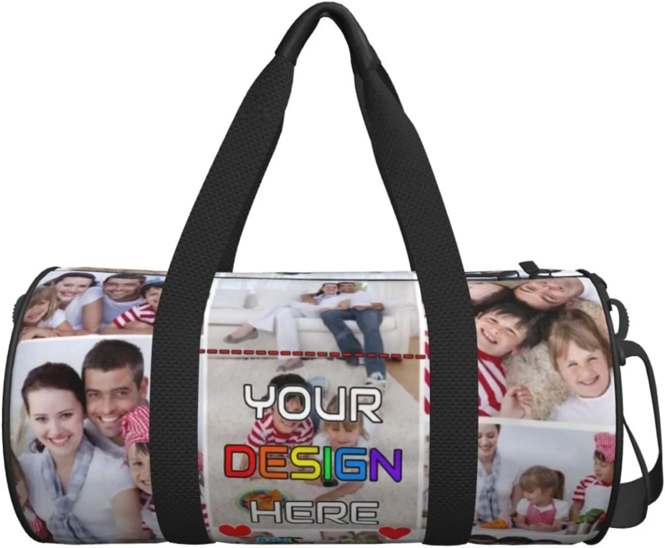 Unisex Custom Duffle Bag Add Name Image Logo Text Personalized Tote Bags For Travel Sport Gym Yoga Golf Customized Gifts