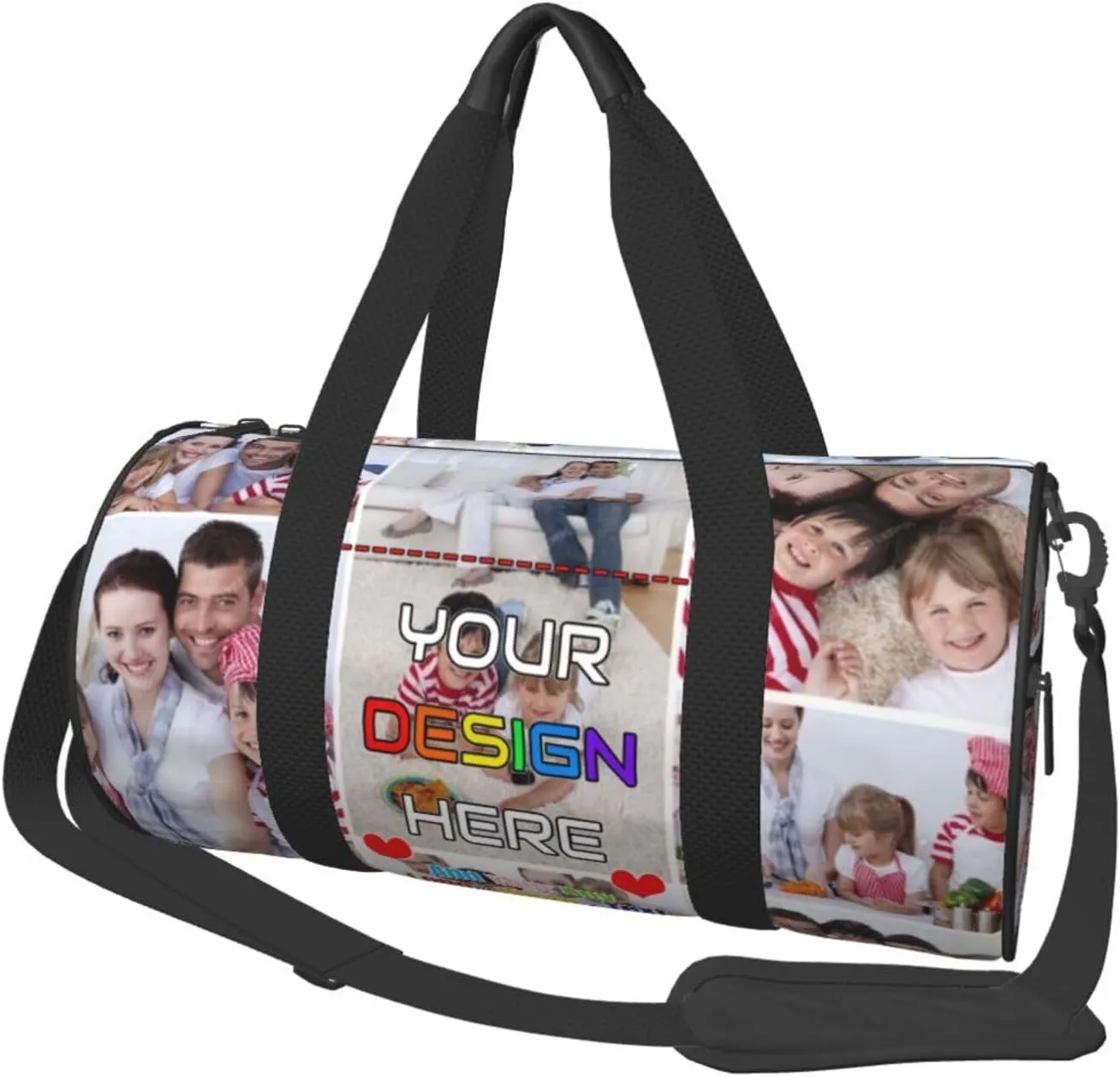 Unisex Custom Duffle Bag Add Name Image Logo Text Personalized Tote Bags For Travel Sport Gym Yoga Golf Customized Gifts