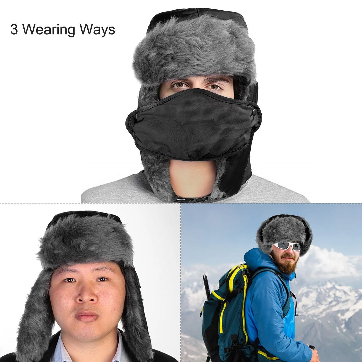 Unisex Winter Trooper Trapper Hat