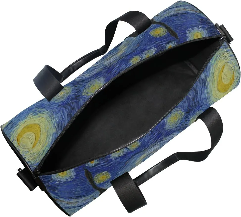 Use4 Oil Painting Travel Duffel Bag Sport Gym Luggage Bag for Men Women