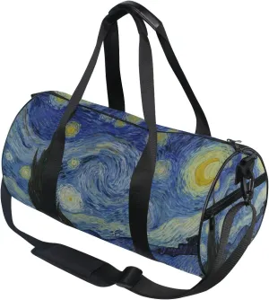 Use4 Oil Painting Travel Duffel Bag Sport Gym Luggage Bag for Men Women