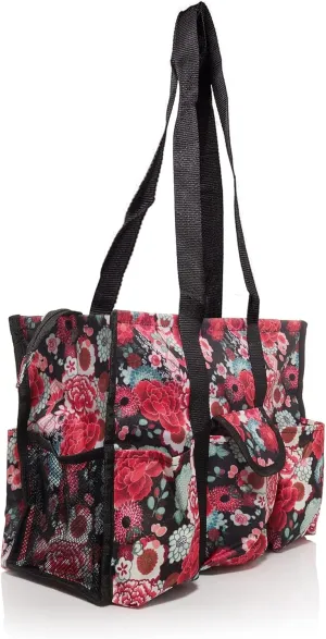Utility Tote Bag with Zipper Top - Large Multipurpose Tote Organizer Bag