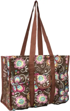 Utility Tote Bag with Zipper Top - Large Multipurpose Tote Organizer Bag