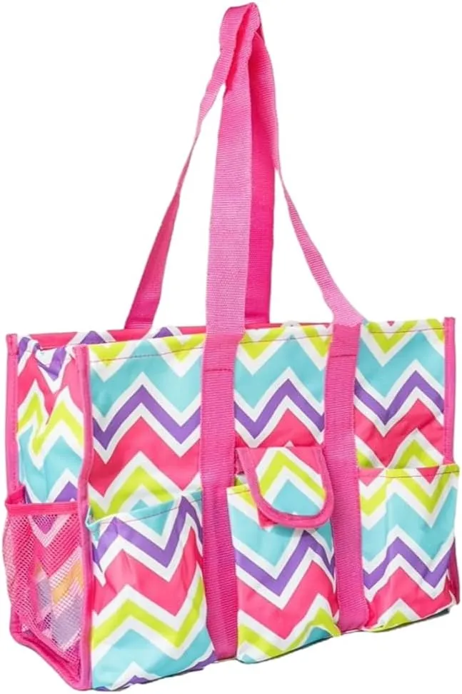 Utility Tote Bag with Zipper Top - Large Multipurpose Tote Organizer Bag