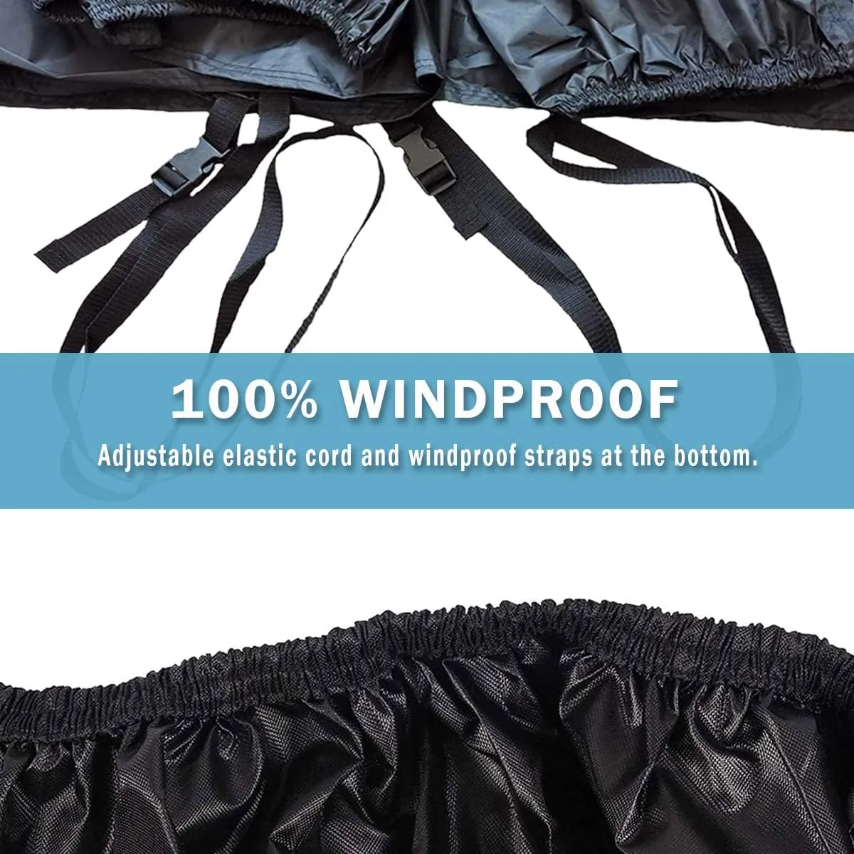 UTV Cover Waterproof Heavy Duty, All-Weather Protection Black Oxford Cloth Protection UTV Covers for RZR PRO XP 4 Can-Am Maverick Defender Arctic Cat Textron Side by Side Covers，4-6 Seater