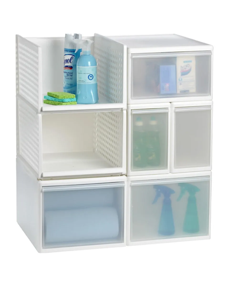 Vast assortment 170mm White Drawer Like Storage Modular It Practical design