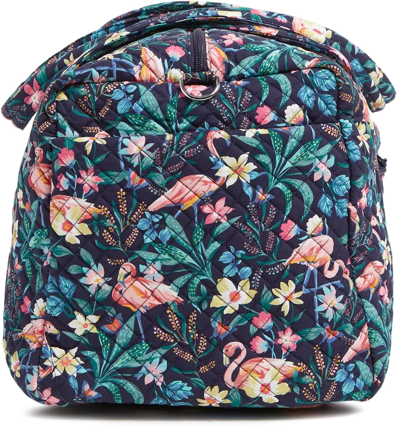 Vera Bradley Cotton Large Travel Duffle Bag, Flamingo Garden