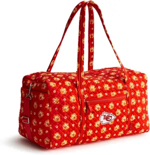 Vera Bradley Women's Cotton NFL Large Travel Duffel Bag (Multiple Teams Available)