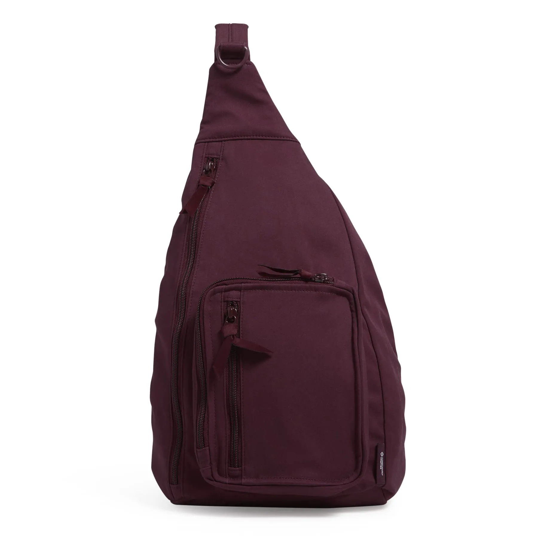 Vera Bradley Women's Cotton Sling Backpack, Mulled Wine, One Size