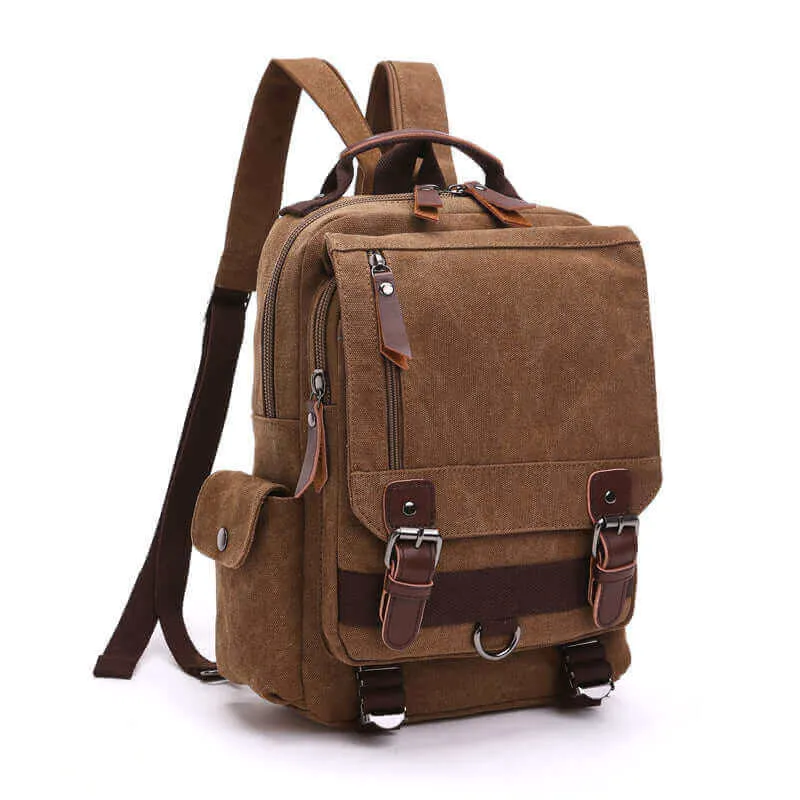 Versatile Canvas Sling Bag | Multiple Carrying Styles Chest Bag