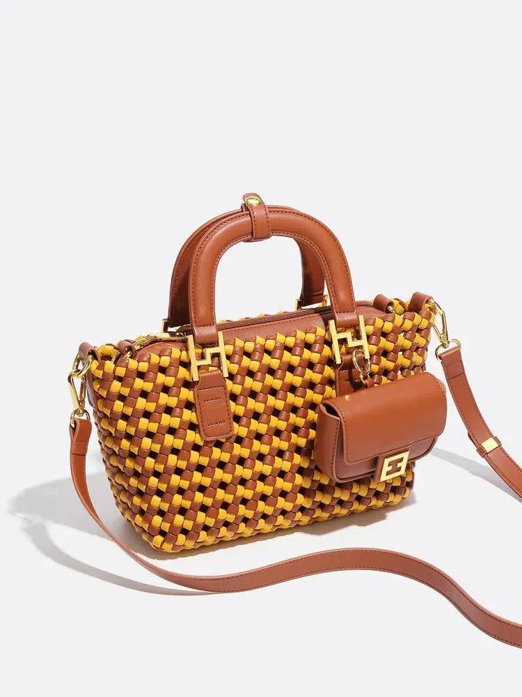 Versatile Large Capacity Handmade Woven Tote Bag