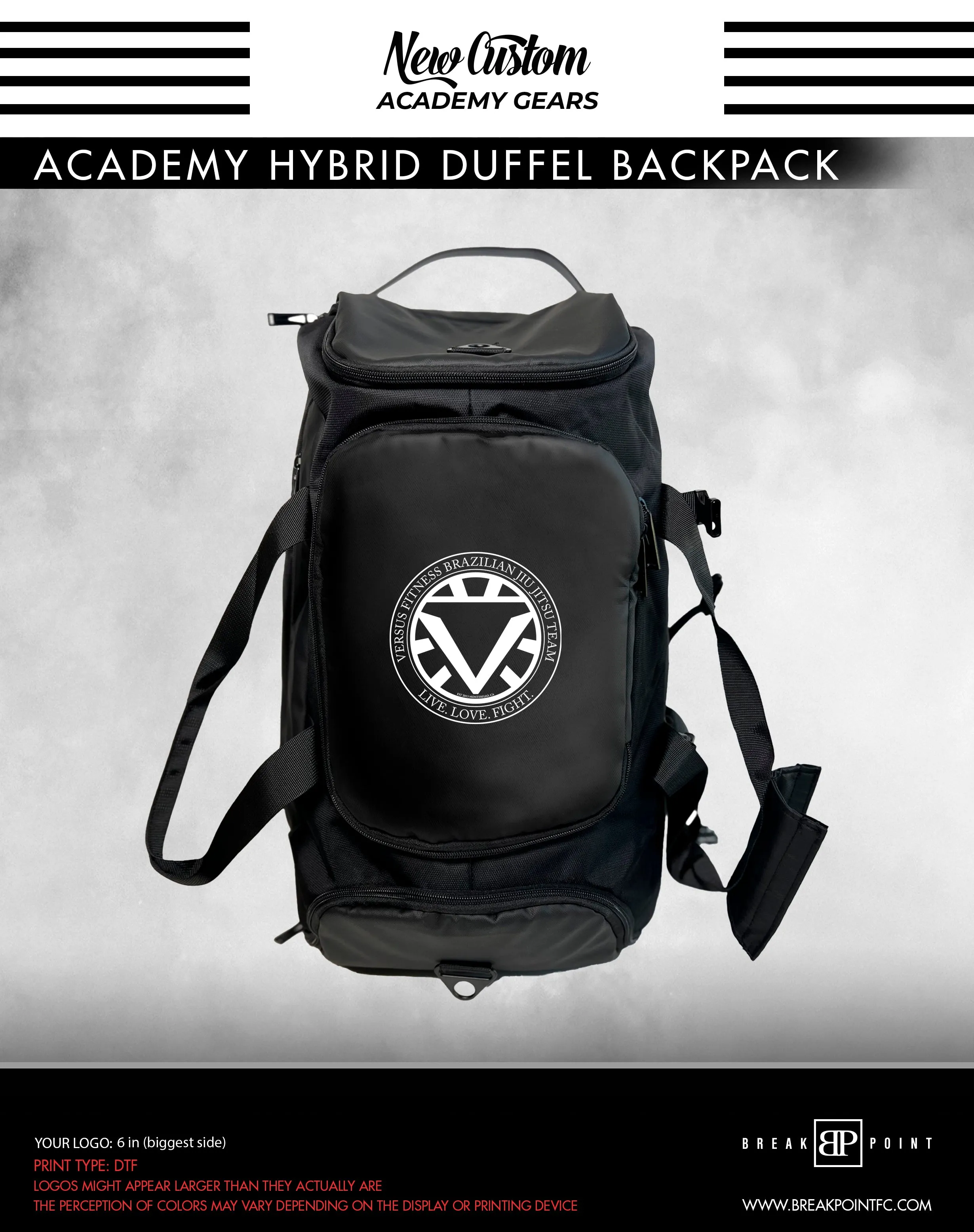 Versus FC Academy Hybrid Duffel Backpack #413 E