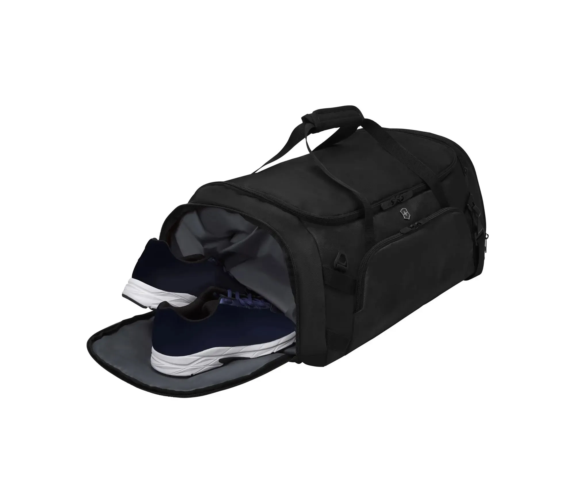 Victorinox VX Sport EVO 2-in-1 Backpack/Duffel - Convertible Duffel Bag with Hidden Straps Black - 57L
