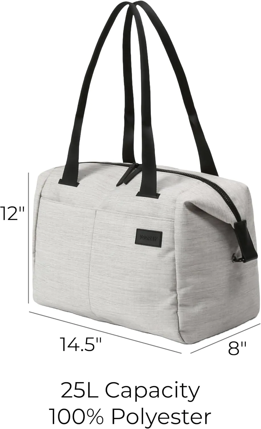 Vooray Alana Duffel Bag – Small Lightweight Travel Bag with Laptop Sleeve, Sports Gym Duffel for Women & Men, Weekender for Overnight, Everyday Use, or Hospital Travel