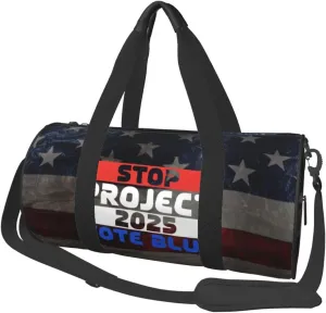 Vote Blue Stop Project 2025 Duffel Bag Gym Bag Travel Sports Tote Large Foldable Beach Swim Yoga2
