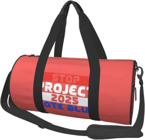 Vote Blue Stop Project 2025 Duffel Bag Gym Bag Travel Sports Tote Large Foldable Beach Swim Yoga3