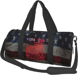 Vote Red Reject Every Democrat Pro Republican Duffel Bag Gym Bag Travel Sports Tote Large Foldable Beach Swim Yoga0