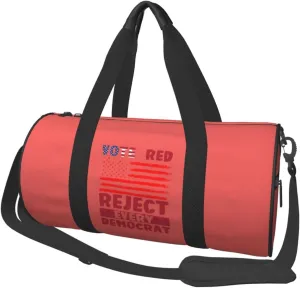 Vote Red Reject Every Democrat Pro Republican Duffel Bag Gym Bag Travel Sports Tote Large Foldable Beach Swim Yoga9