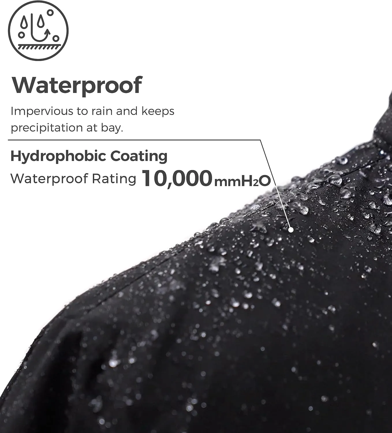 wantdo Men's Waterproof Ski Jacket Warm Winter Snow Jacket Snowboarding Jacket with Hood