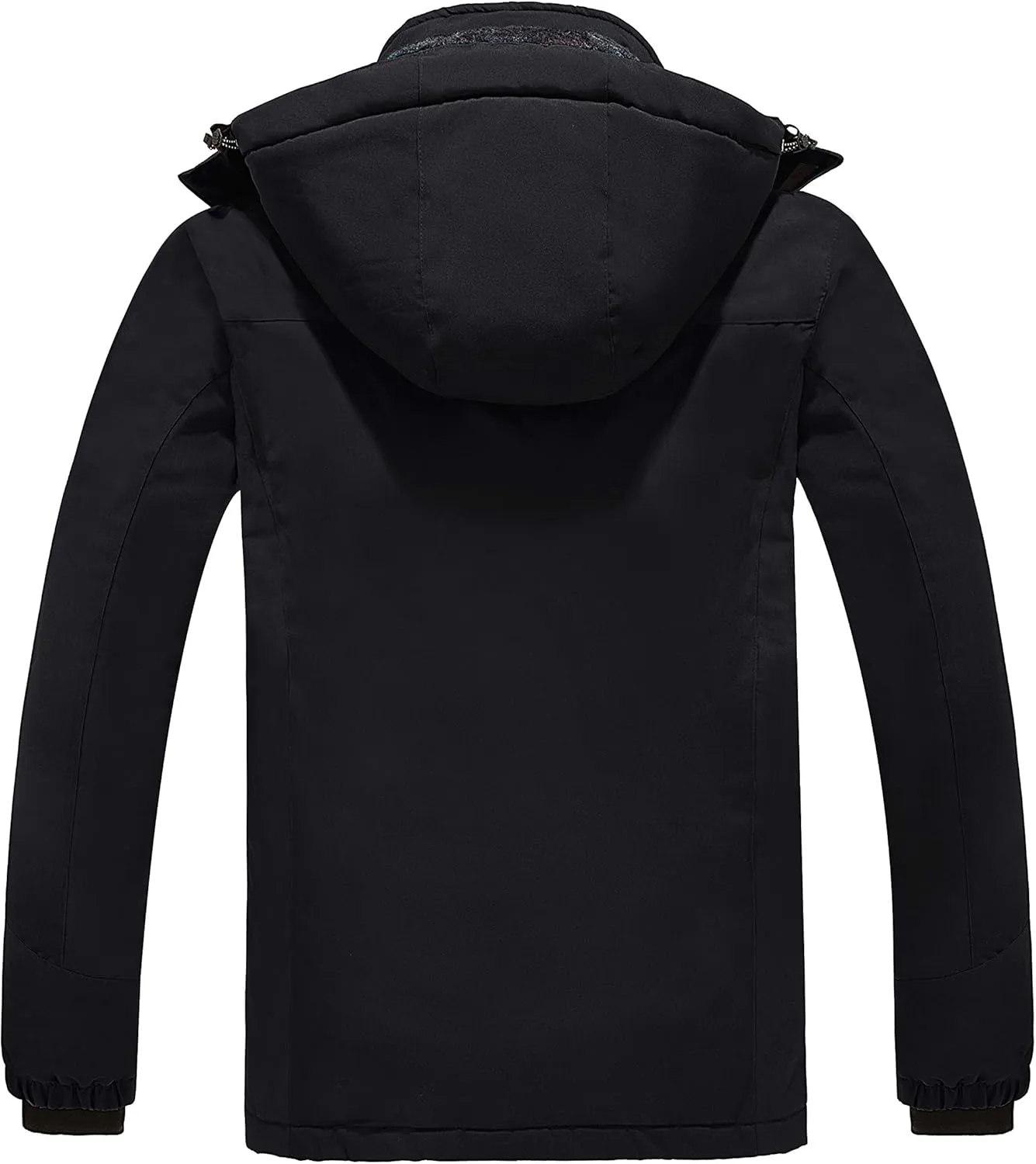 wantdo Men's Waterproof Ski Jacket Warm Winter Snow Jacket Snowboarding Jacket with Hood