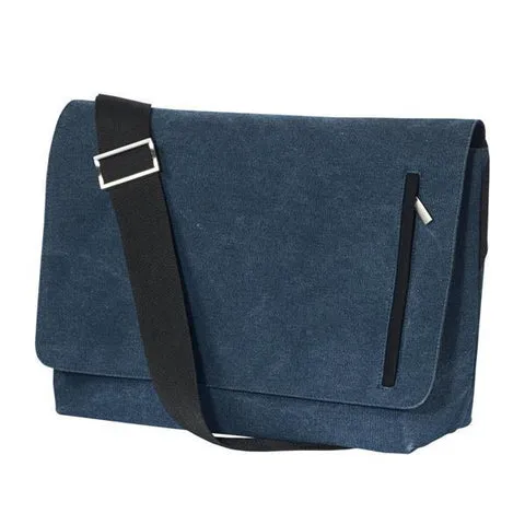 Washed Cotton Messenger Bags with Front Pocket (By Piece)