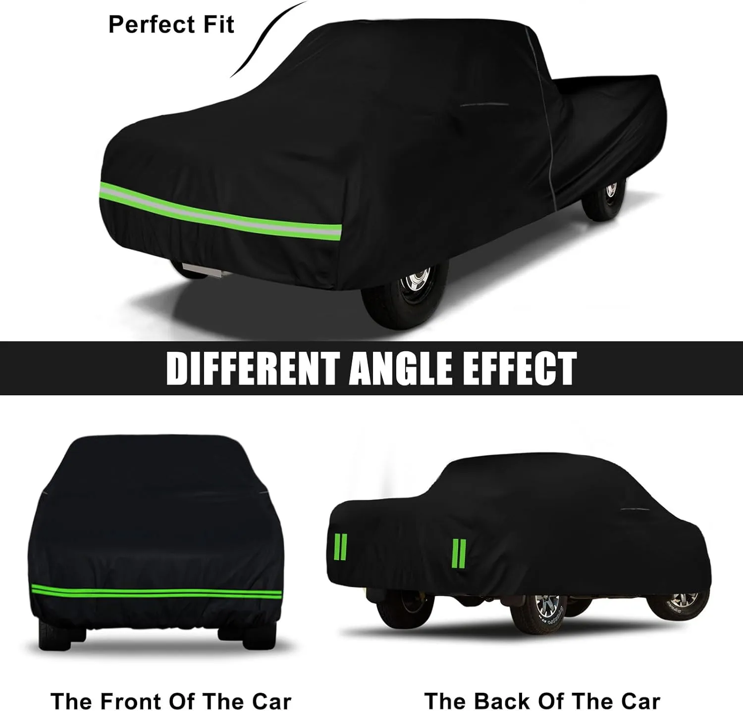Waterproof Car Cover Compatible with Chevrolet S10/GMC S15/Sonoma Regular Cab 6ft Short Bed Accessories 1994-2004, 210T All Weather Car Covers with Inner Cotton for Dust Snow Rain Hail Protection