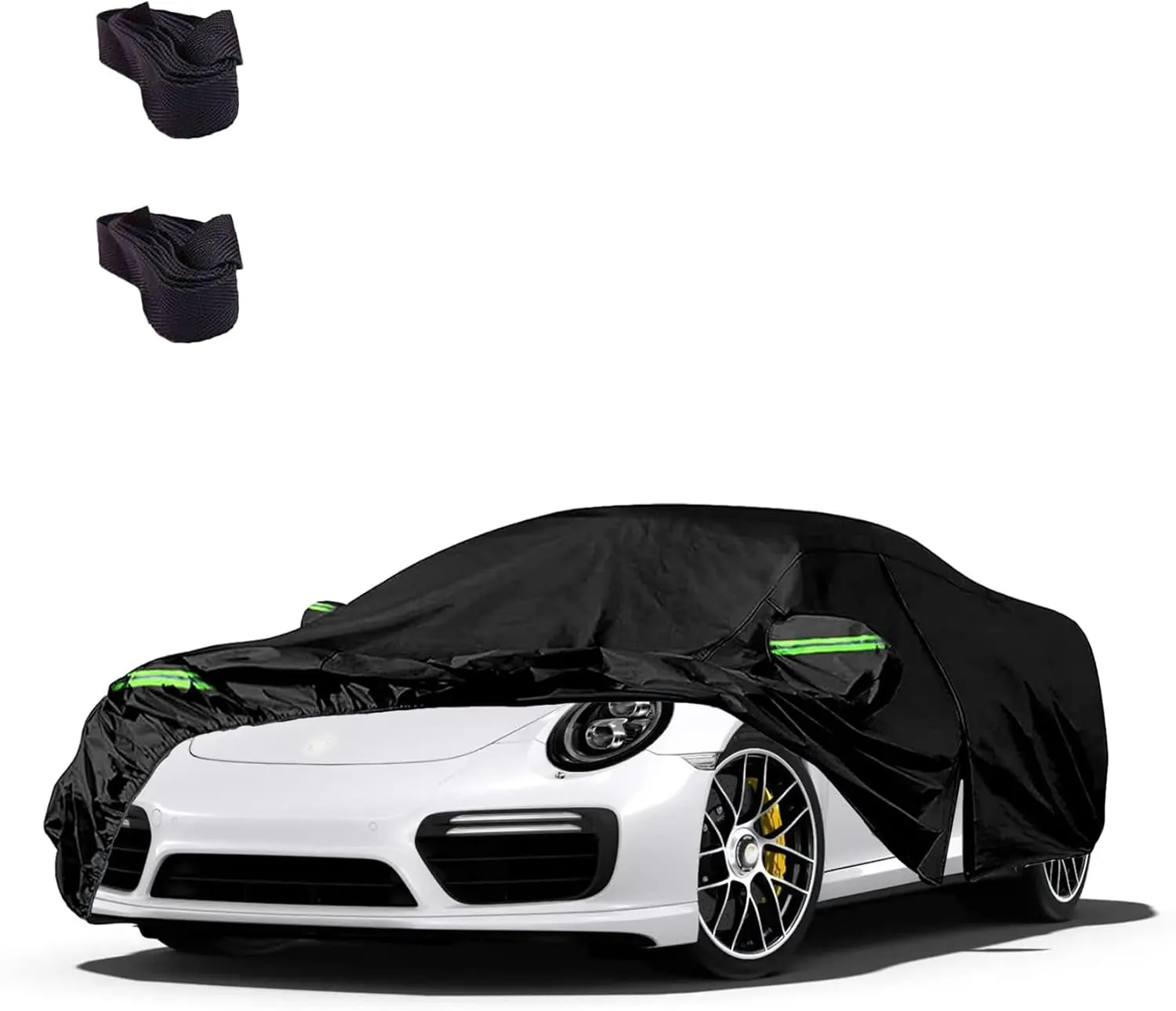 Waterproof Car Cover fit for Porsche 911 (991/992/996/997) Carrera 4S/Turbo/Carrera,210T Waterproof All Weather Custom-fit Car Cover with Zipper Door for Rain Snowproof UV Windproof Protection