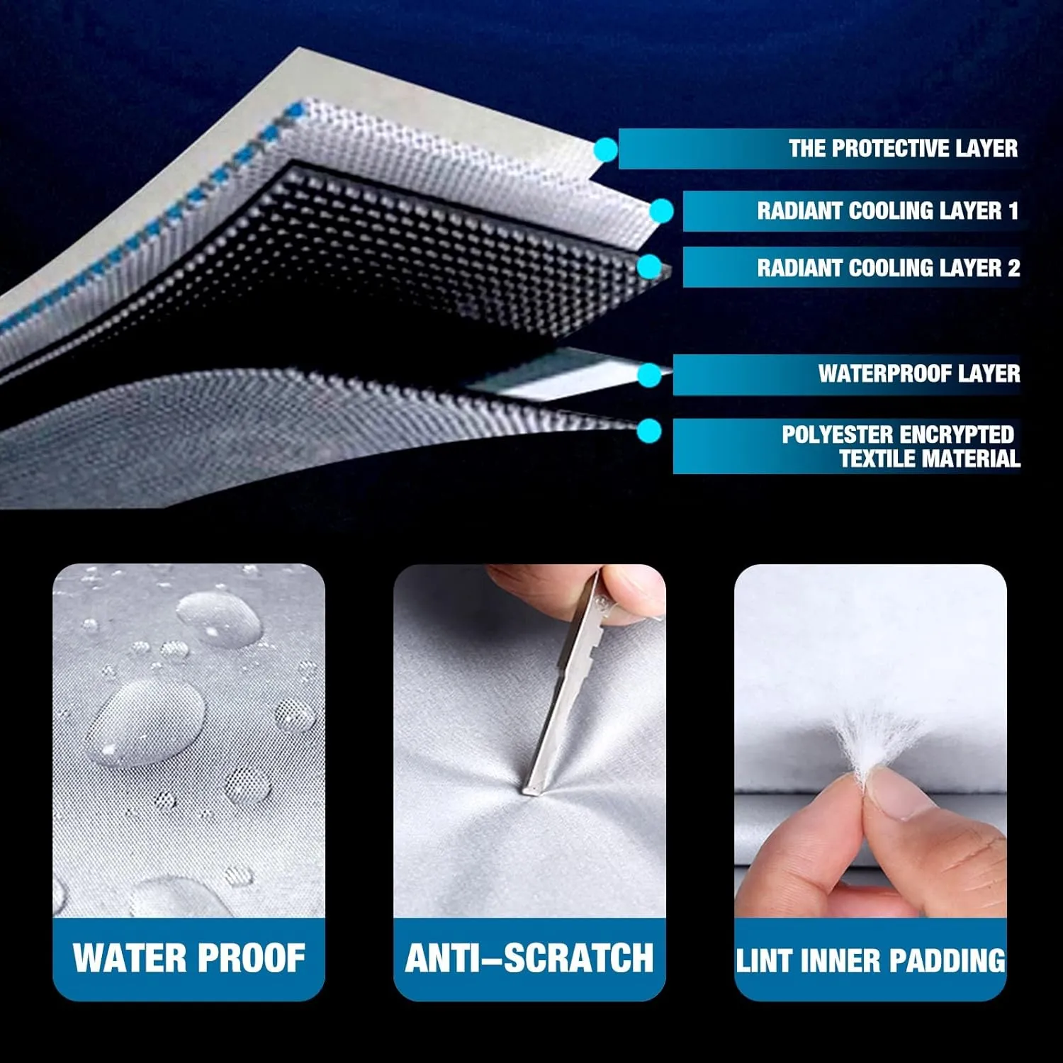 Waterproof Car Cover for Daewoo Matiz Nexia Nubira Tacuma,Thickened Oxford Cloth,Anti-Scratch,Anti-Bird Droppings,Fallen Leaves,Dust,Breathable Car Covers(Color:CC,Size:Nexia)