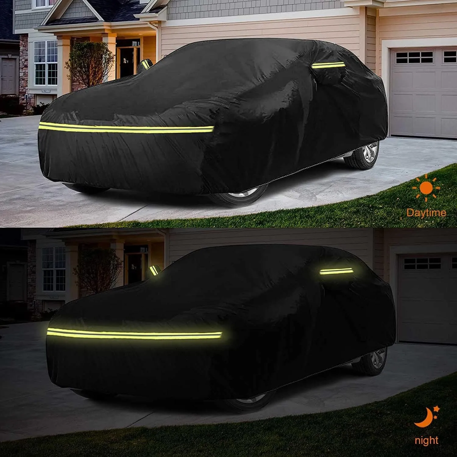 Waterproof Car Covers Replace for 2020-2025 Toyota Supra GR A90 A91 MK5, 6 Layers All Weather Custom-fit Car Cover with Zipper Door for Snow Rain Dust Hail Protection