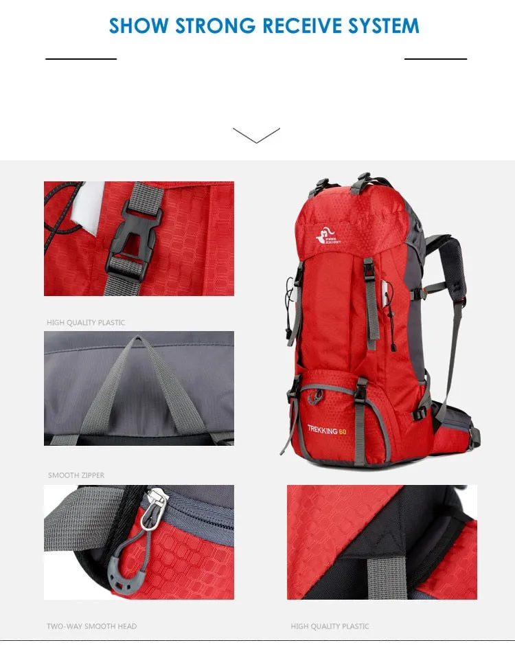 Waterproof Outdoor Travel Backpack 60L
