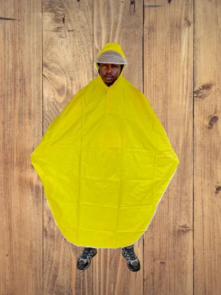 Waterproof Rain Poncho, Lightweight Hiking Rain Jacket, Reusable Rain Coat for Hiking, Trekking or Cycling