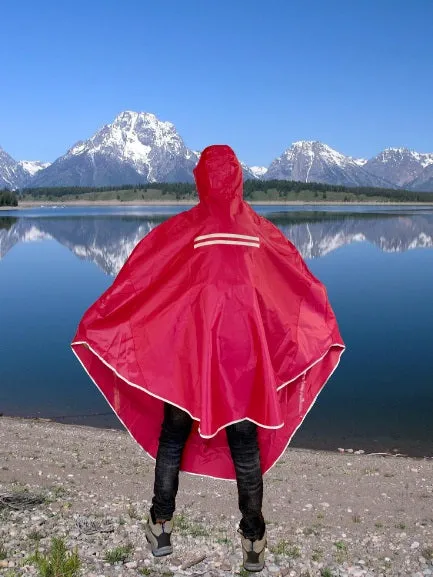 Waterproof Rain Poncho, Lightweight Hiking Rain Jacket, Reusable Rain Coat for Hiking, Trekking or Cycling