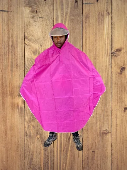 Waterproof Rain Poncho, Lightweight Hiking Rain Jacket, Reusable Rain Coat for Hiking, Trekking or Cycling