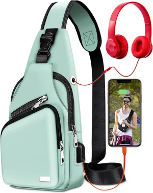Waterproof Sling Bag Crossbody Backpack for Men Women Sling Backpack Hiking Daypack Multipurpose Cross Body Chest Bag