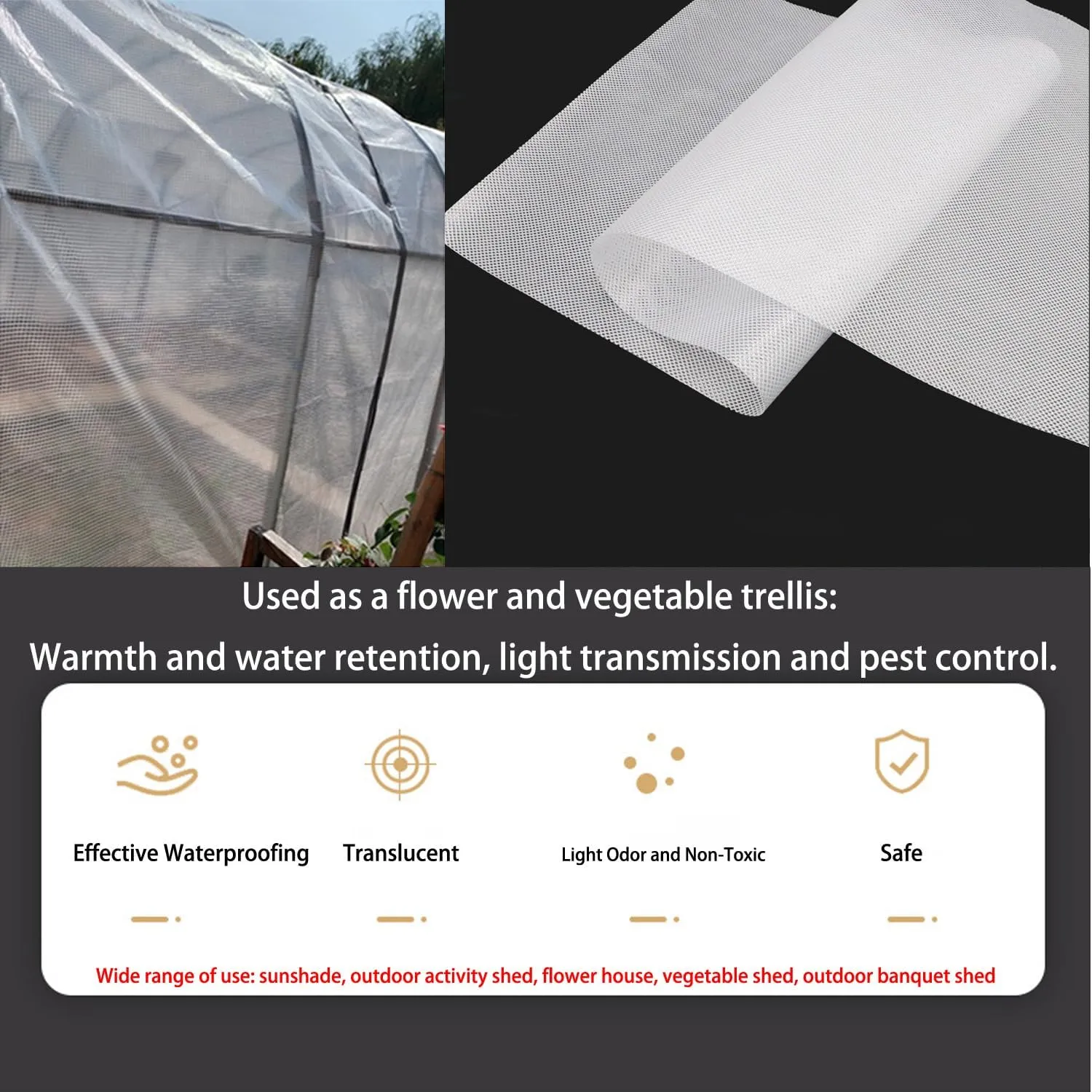 Waterproof Tarps for Outdoors Tent Cover Tarp for Under Tent for Under Tent Multi Purpose Protective Cover Durable Waterproof Weather Proof Rip and Tear Resistant 2.46ft x 6.56ft White
