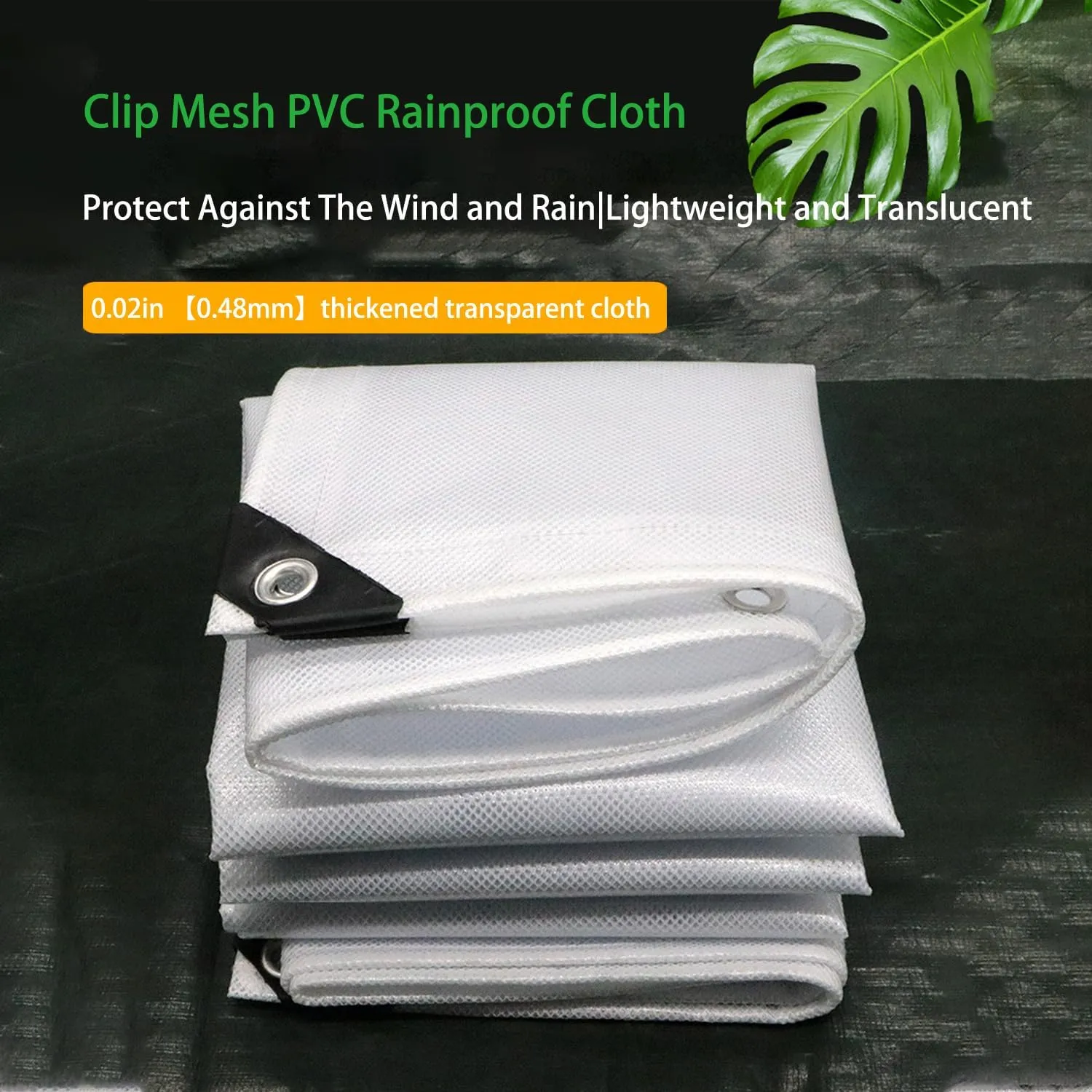 Waterproof Tarps for Outdoors Tent Cover Tarp for Under Tent for Under Tent Multi Purpose Protective Cover Durable Waterproof Weather Proof Rip and Tear Resistant 2.46ft x 6.56ft White