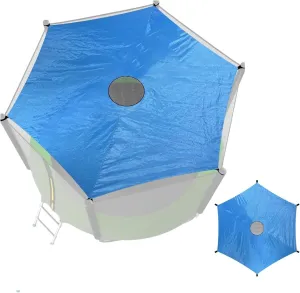 Waterproof Trampoline Canopy Roof - Durable Oxford Shade Cover Tent for 6-Pole Round Trampolines, UV Protection, Outdoor Play, Easy Installation