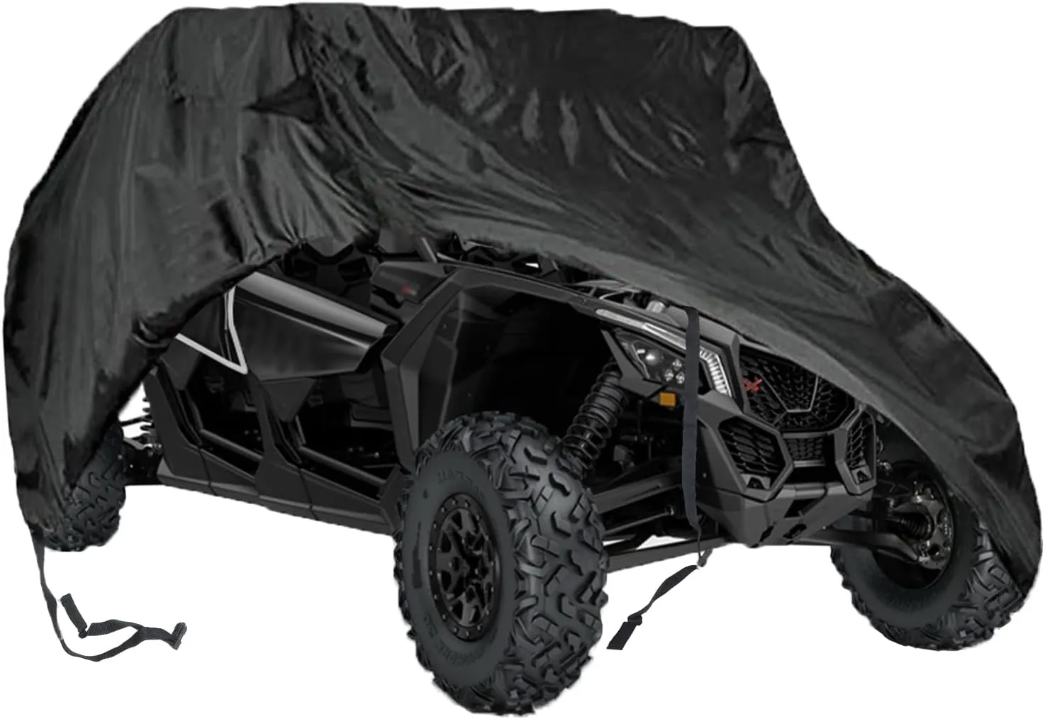 Waterproof UTV Cover, 420D Heavy Duty Tear-Resistant Oxford Material for Polaris Suzuki Kawasaki Can Am Maverick Arctic Cat Textron 2-3 Passenger XL-115 L x 60" W x 75" H