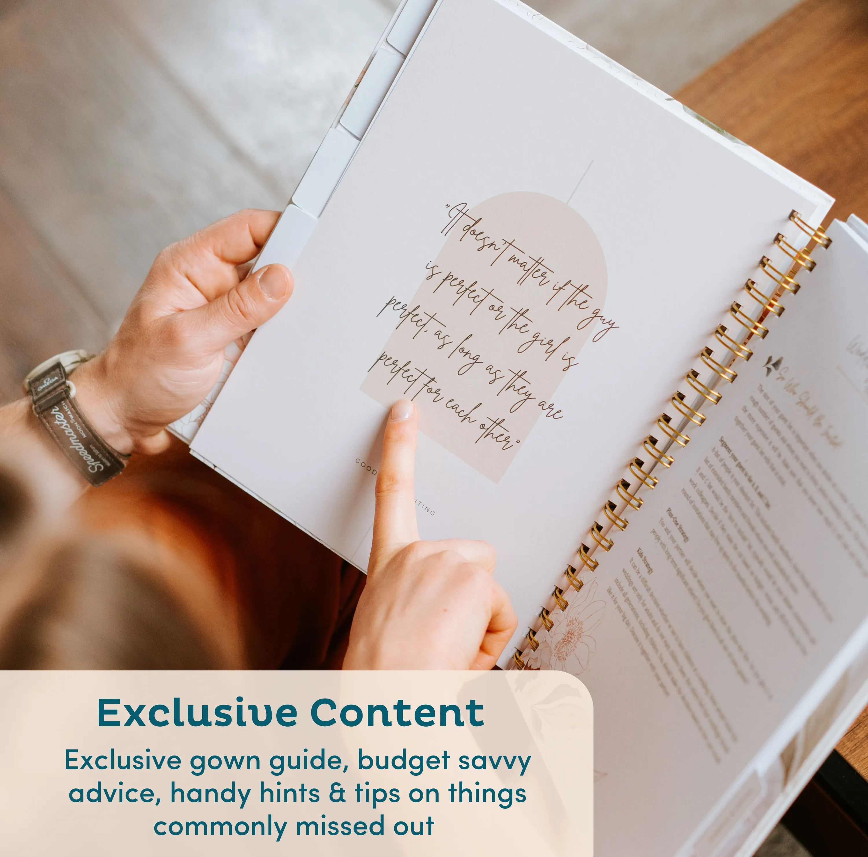 Wedding Planner with Customizable Photo Window