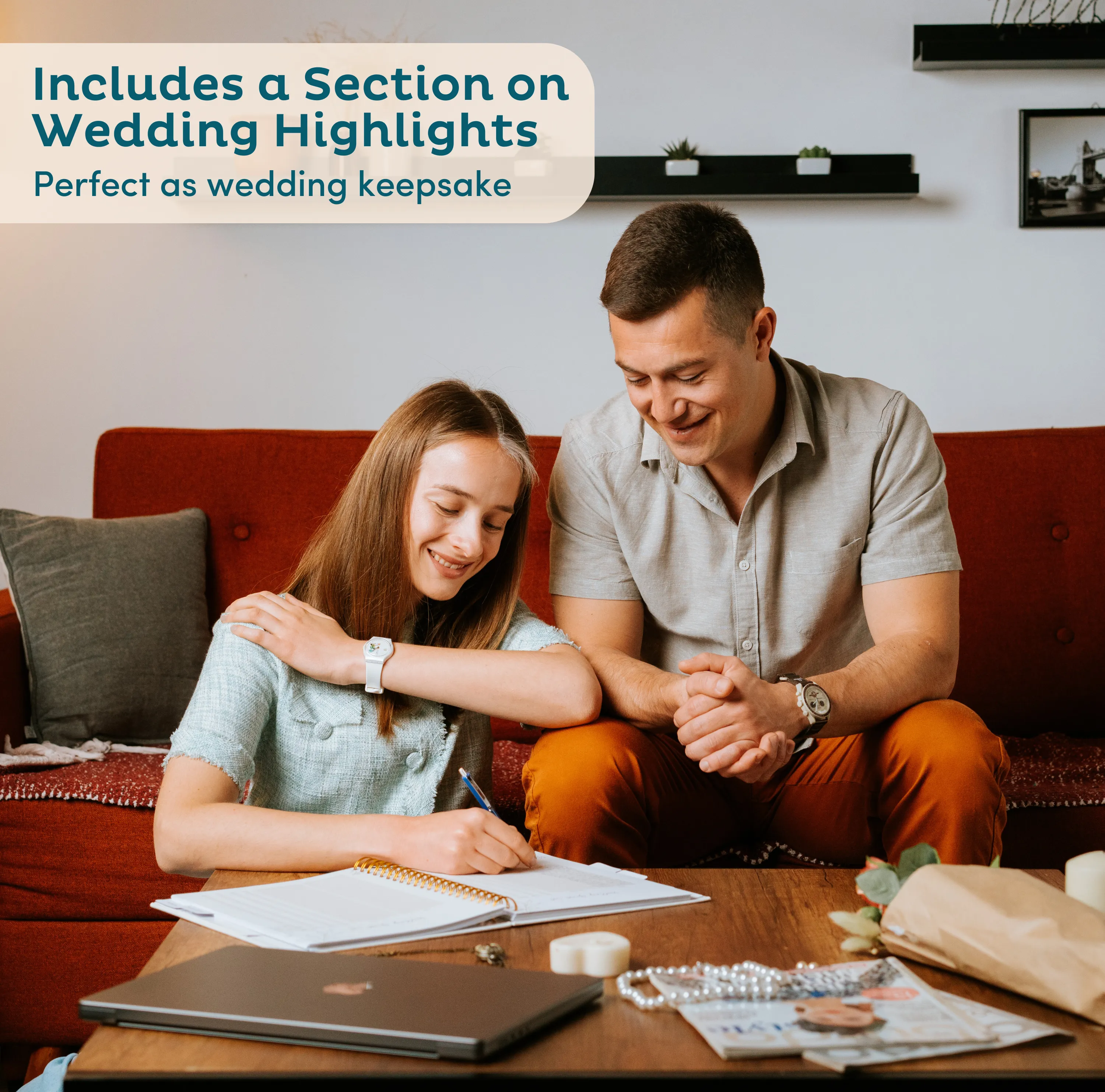 Wedding Planner with Customizable Photo Window