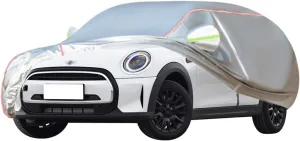 WOLWES Car Cover Are Suitable For Mini Cooper S/SD/John Cooper Works Roadster All-weather Windproof, Snowproof, Rainproof, UV-protected And Breathable All-season Universal With Side Door Zip Oxford Cl