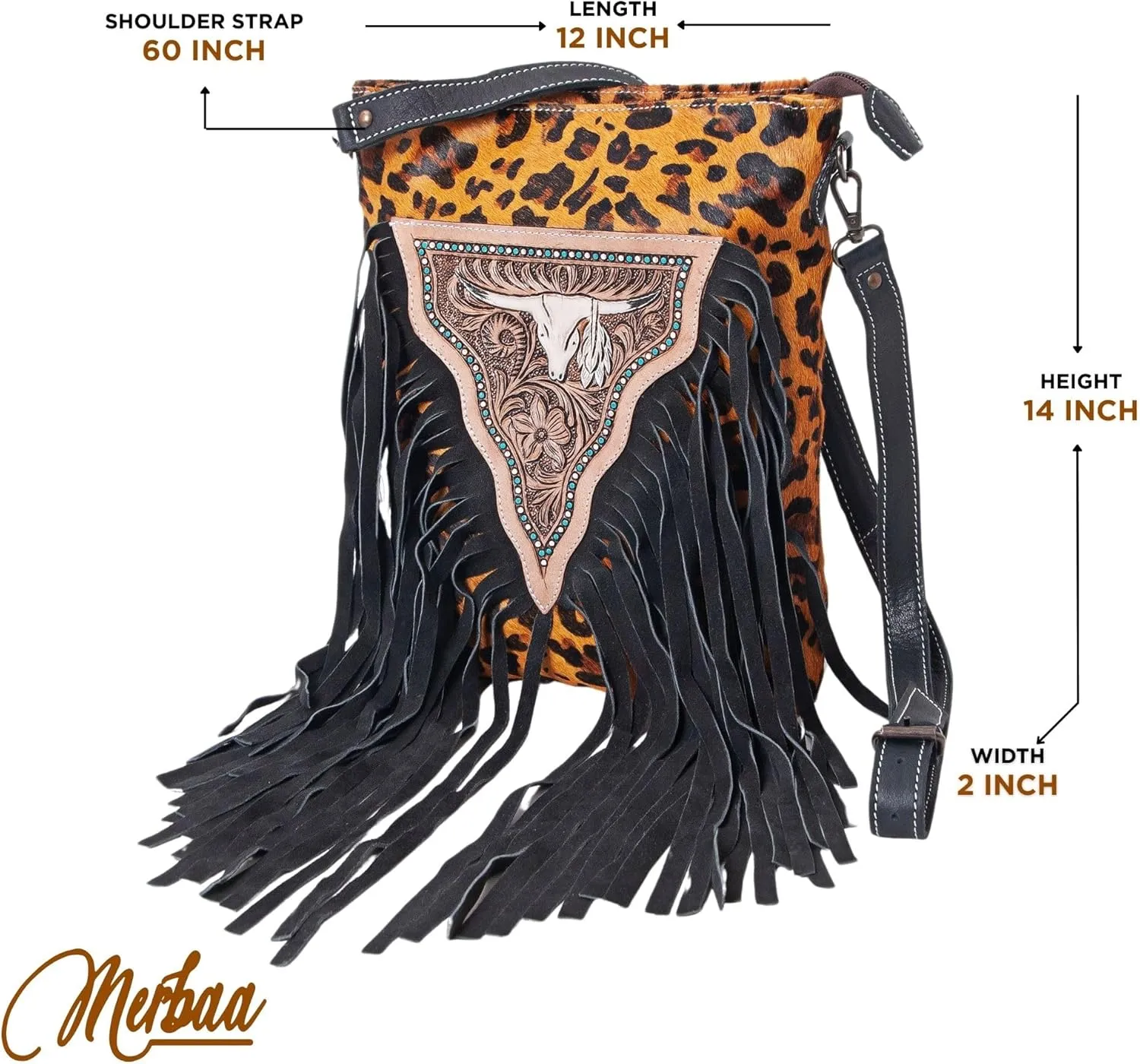 Women Natural Cowhide Leather Hand Bag With Adjustable Detachable Strap Leather Massenger Handbag