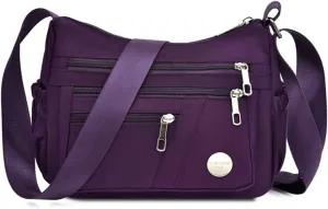 Women Shoulder Bag Multiple Pockets Bag Crossbody Bag Messenger Nylon Purse Handbag